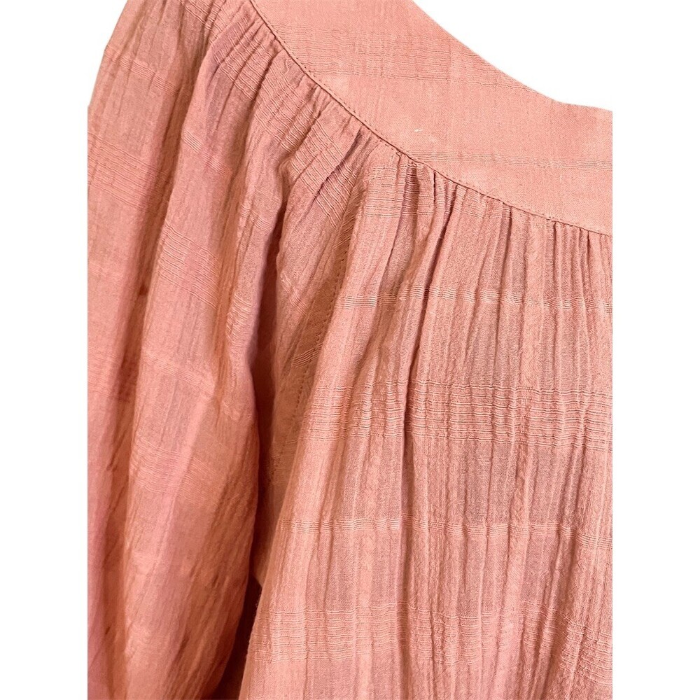 Altar'd State Tiered Layered Babydoll Top Women’s S Pink Boho Hippie Gypsy - Picture 2 of 9